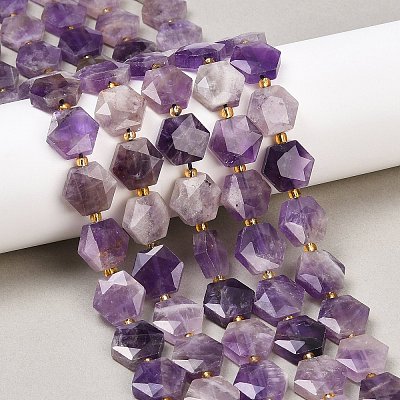 Natural Amethyst Beads Strands G-G144-A07-01-1