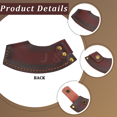 Cowhide Leather Axe Cover AJEW-WH20018-303-1