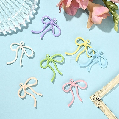 5Pcs Baking Paint Alloy Pendants FIND-YW0009-10A-1