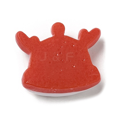 Christmas Theme Opaque Resin Cabochons RESI-E043-01D-1