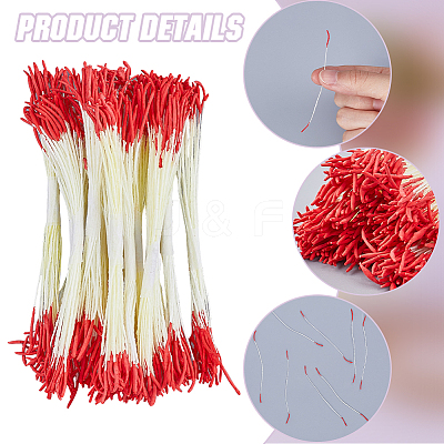 Rope with Plaster Artificial Fzlower Core for Hairpin Accessories DIY-WH20010-10A-1