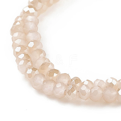Electroplate Glass Beads Strands EGLA-J144-HR-C05-1
