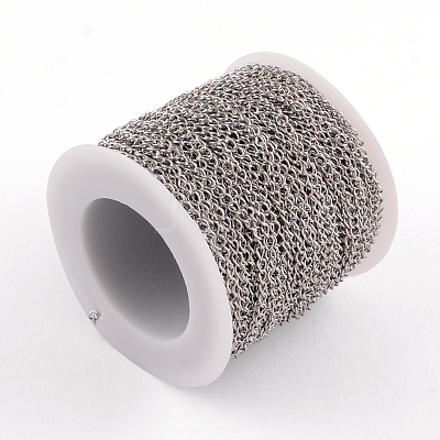 Tarnish Resistant 304 Stainless Steel Curb Chains CHS-Q001-01-1