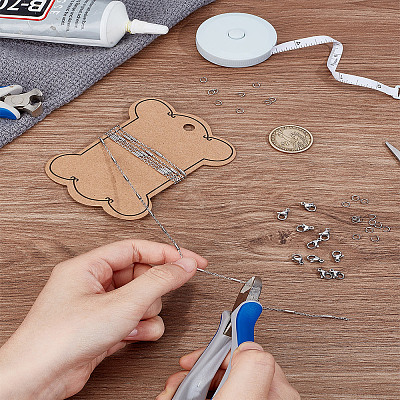 DIY Tarnish Resistant 304 Stainless Steel Cable Chain Bracelet & Necklaces Making Kits DIY-LP0004-54-1