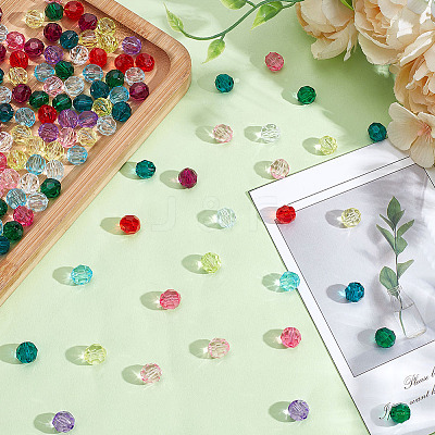 360Pcs 12 Colors Transparent Acrylic Beads TACR-HY0001-05-1