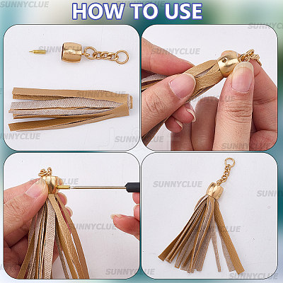 30 Sets 3 Colors Zinc Alloy Cord Ends FIND-SC0023-69-1