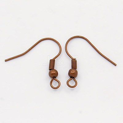 Brass Earring Hooks KK-Q362-RC-NF-1