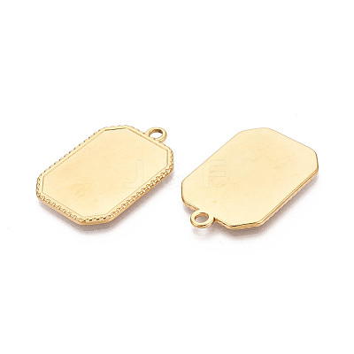 304 Stainless Steel Pendant Cabochon Settings STAS-N108-76G-1