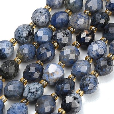 Natural Dumortierite Beads Strands GG-CBA4A3B-A07-1