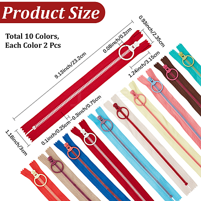 20Pcs 10 Colors Garment Accessories FIND-CY0001-76-1