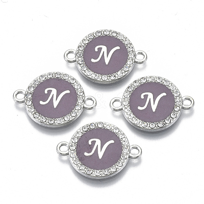 Alloy Enamel Links Connectors ENAM-TAC0003-01S-01N-1