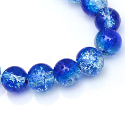 Baking Paint Crackle Glass Beads Strands X-CCG-S001-10mm-16-1