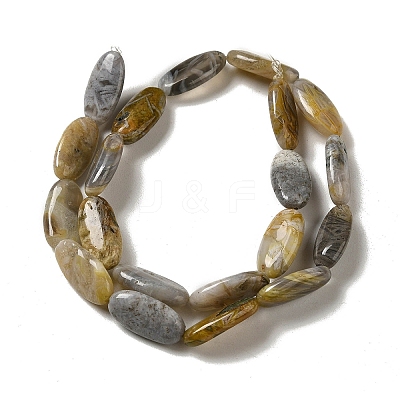 Natural Bamboo Leaf Agate Beads Strands G-NH0014-B01-03-1
