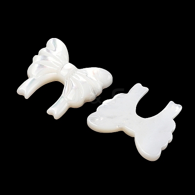 Natural White Shell Carved Cabochons SSHEL-I026-24-1