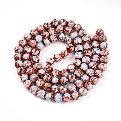 Baking Paint Glass Beads X1-DGLA-N003-10mm-A03-1