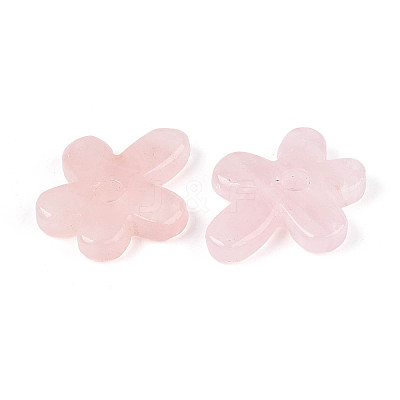 Natural Rose Quartz Pendants G-T142-44D-1