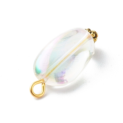 Transparent Acrylic Pendants PALLOY-JF00830-1