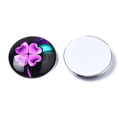 Glass Cabochons GGLA-WHC0001-05-1