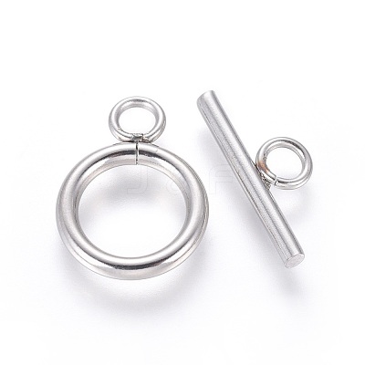 Non-Tarnish 304 Stainless Steel Toggle Clasps STAS-G204-01D-P-1