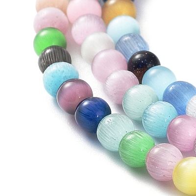 Cat Eye Beads Strands X-CE-F022-4mm-01-1