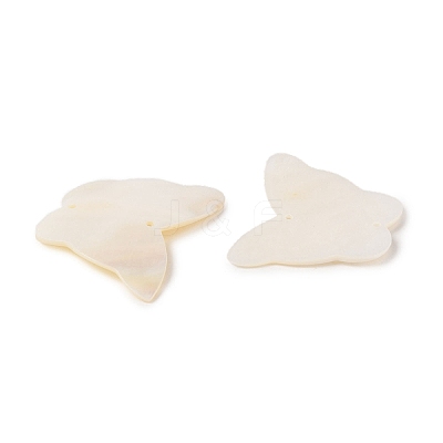 Natural Shell Connector Charms BSHE-H018-12-1