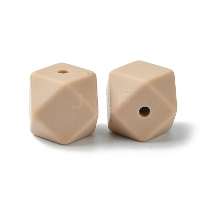 Round/Polygon Food Grade Silicone Focal Beads SIL-F003-06A-1