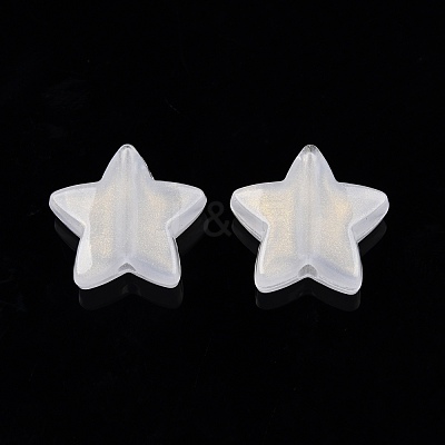 Opaque Acrylic with Glitter Powder Beads SACR-G024-15-1