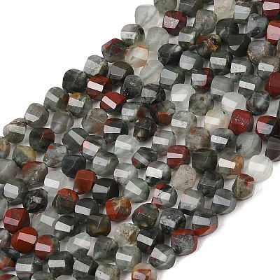 Natural African Bloodstone Beads Strands G-P611-C31-01-1