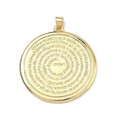 Brass Pendants X-KK-Z153-01G-02-1