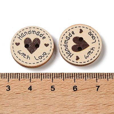 2-Hole Printed Wood Buttons WD-CBACBB7-03-1