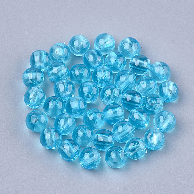 Transparent Plastic Beads KY-T005-6mm-639-1