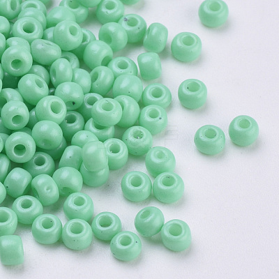 Baking Paint 8/0 Glass Seed Beads SEED-Q025-3mm-L17-1