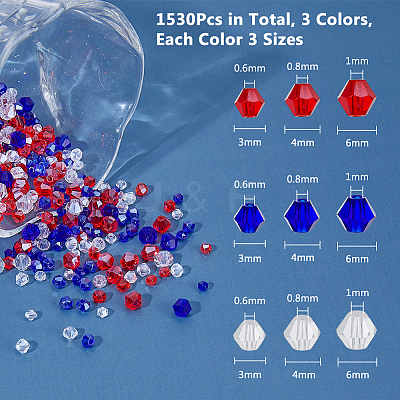 18 Strands 9 Styles Transparent Electroplate Glass Beads GLAA-DC0001-48-1