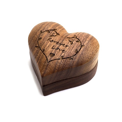 Heart Wooden Ring Storage Boxes PW-WG86876-01-1