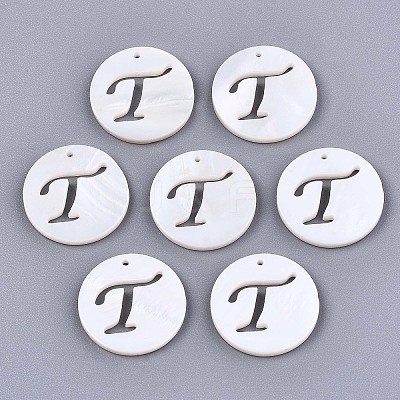 Natural Freshwater Shell Charms SHEL-S276-119T-1