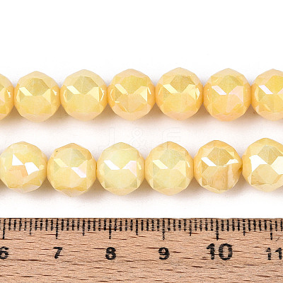 Anti-Tarnish Electroplate Glass Beads Strands GLAA-N010-10mm-01-1