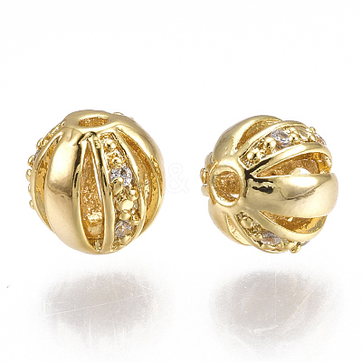Brass Filigree Beads KK-T038-124G-1