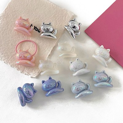 Opaque UV Plating Acrylic Beads OACR-I015-20-1