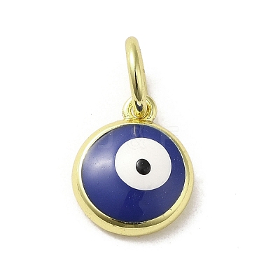 Brass Enamel Charms KK-E092-13G-03-1