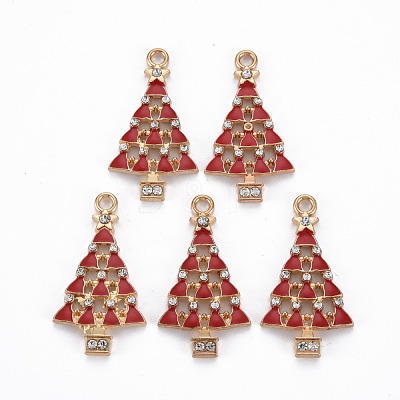Rack Plating Alloy Enamel Pendants ENAM-S126-044-NR-1