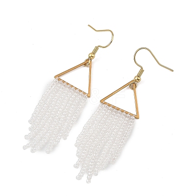 Glass Beaded Dangle Earrings EJEW-MZ00749-03-1