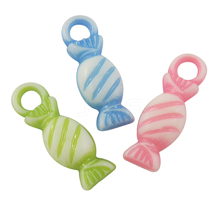 Mixed Craft Style Acrylic Candy Pendants X-Y0ZRZ011-1-1
