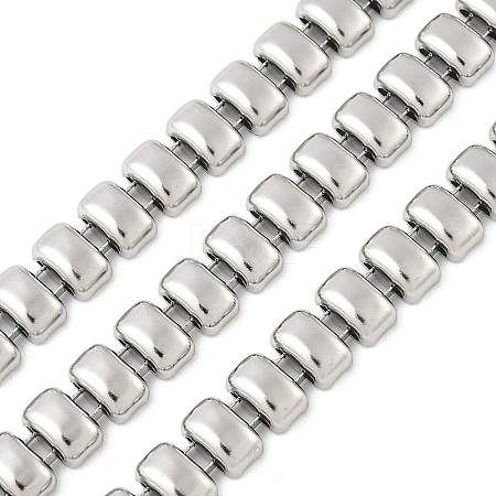 304 Stainless Steel Rectangle Link Chains CHS-F021-01P-1