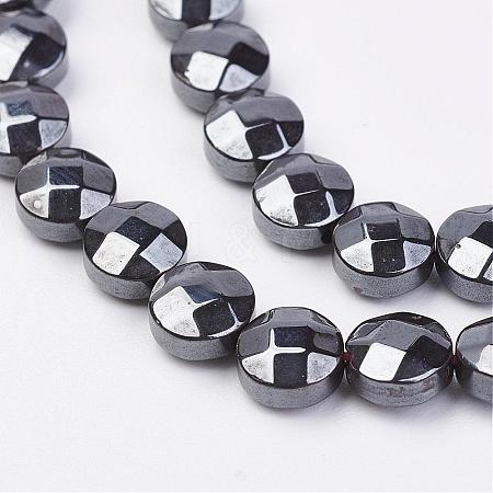 Non-magnetic Synthetic Hematite Beads Strands G-F396-11-6mm-1