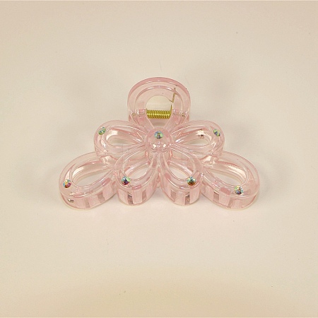 Acrylic with Rhinestone Claw Hair Clips PW-WG9BADC-03-1