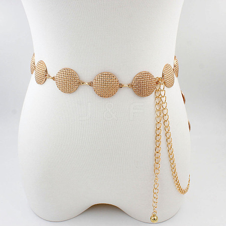 Vintage Alloy Geometric Disc Link Chain Waist Belly Chains for Women FS-WGD731C-07-1