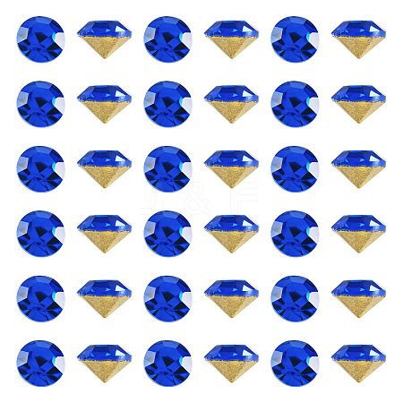 1 Bag Pointed Back Glass Rhinestone Cabochons RGLA-TADJ0001-01B-09-1