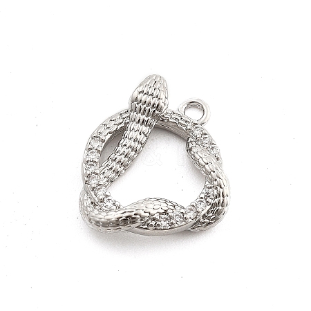 Brass Micro Pave Cubic Zirconia Pendants LS-KK-M321-01B-P-1