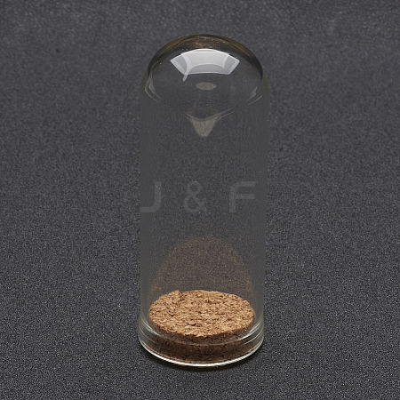 Glass Dome Cloche Cover X1-AJEW-P043-L-1