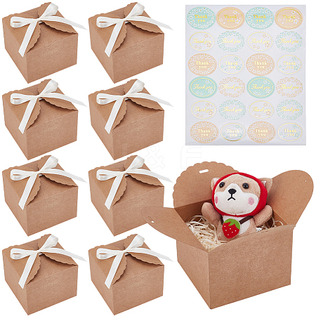 10Pcs Square Paper Storage Boxes CON-SP0001-31B-1